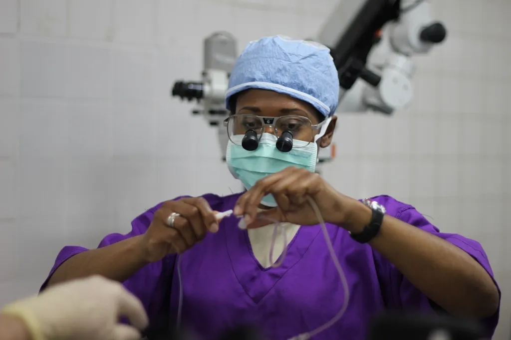 Patient with a restored natural hairline